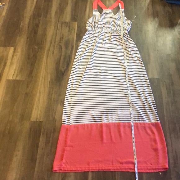 *SOLD* Just Be Blue/Pink/White Sundress Maxi - Picture 2 of 10
